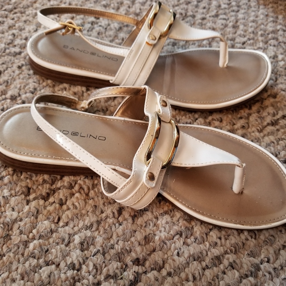 Bandolino Patent Leather Flat Sandal